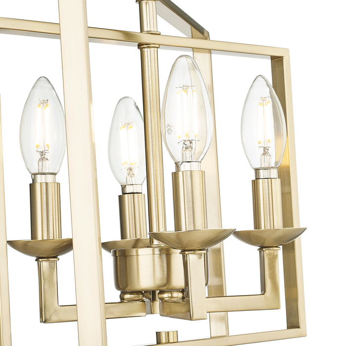 18.25'' Nellis Modern Gold 4 Light Pendant