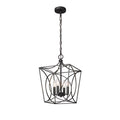 18.25'' Tracy Matte Black 4 Light Pendant