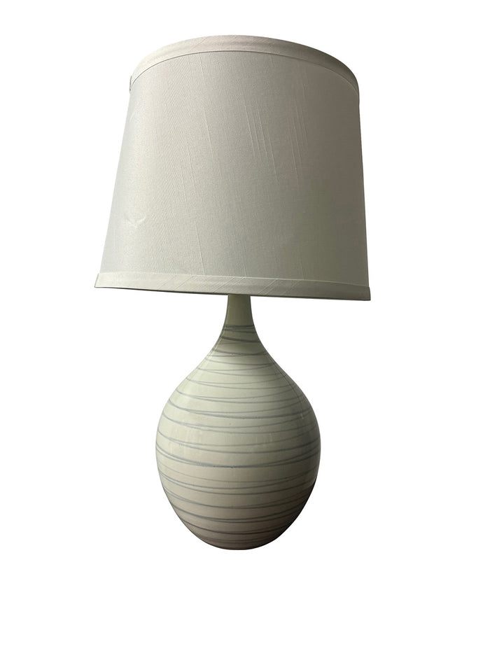 18.5-inch Scatchard Pearl Blue Table Lamp