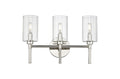 19'' Chastine Polished Nickel 3 Light Bath Vanity