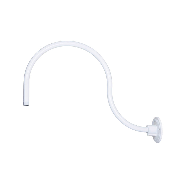 19-inch R Series White Gooseneck Arm