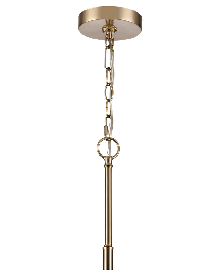19-inch Verlana Modern Gold 3-Light Clear Glass Chandelier