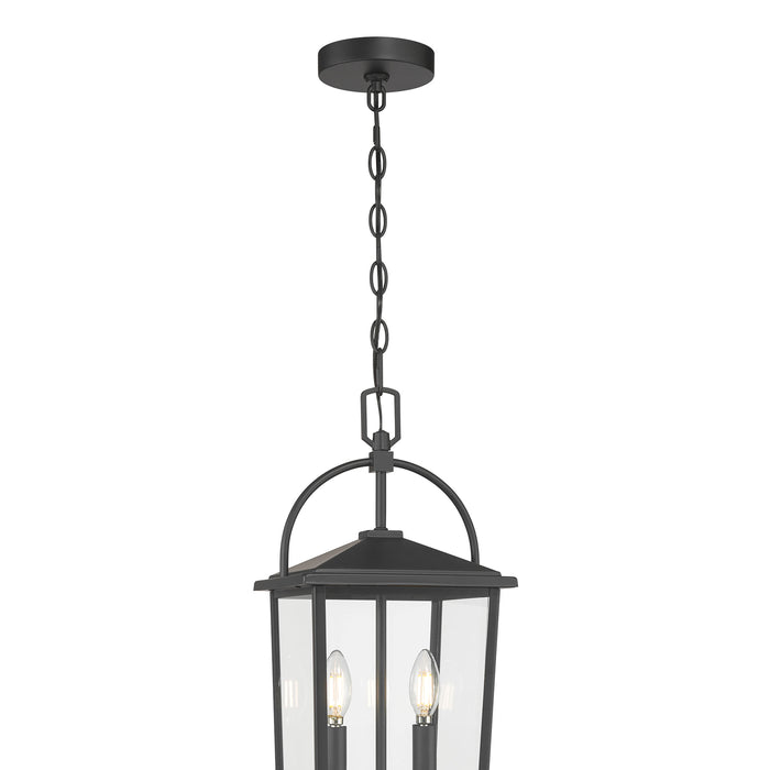 19.25'' Strathden Powder Coated Black 2 Light Hanging Lantern