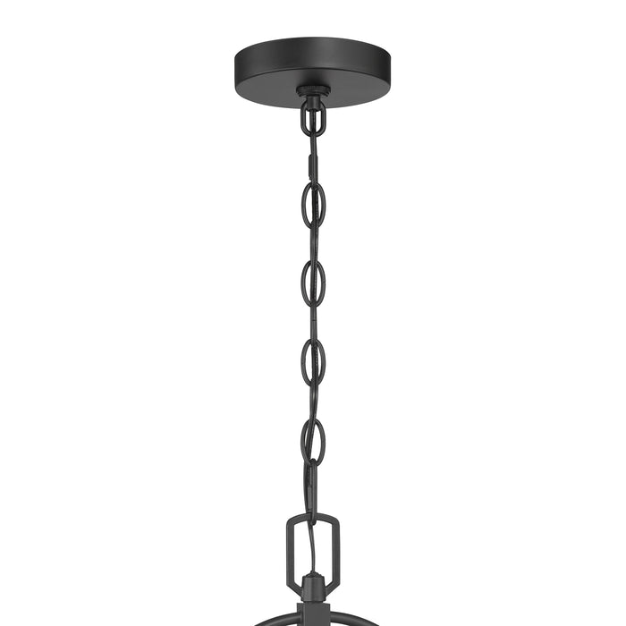19.25'' Strathden Powder Coated Black 2 Light Hanging Lantern