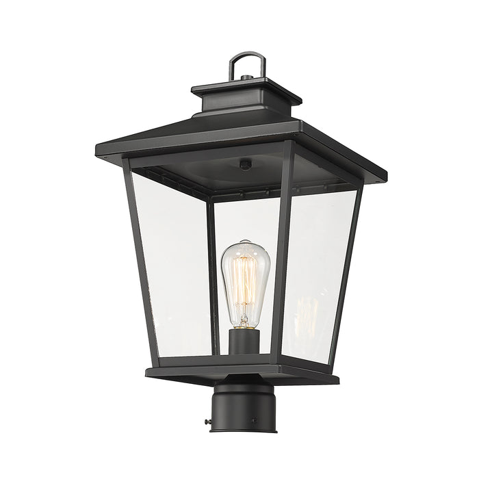 19.5'' Bellmon Powder Coated Black 1 Light Post Lantern