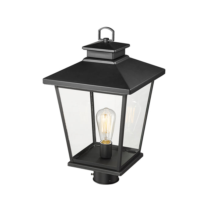 19.5'' Bellmon Powder Coated Black 1 Light Post Lantern