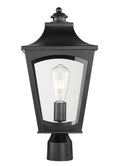 19.5'' Curry Powder Coated Black 1 Light Post Lantern