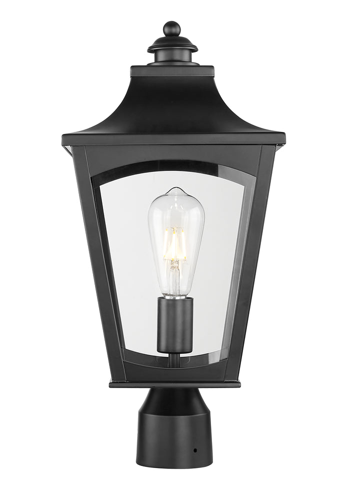 19.5'' Curry Powder Coated Black 1 Light Post Lantern