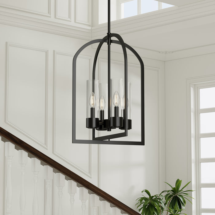 19.5'' Evandrel Matte Black 4 Light Pendant