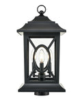 19.75'' Allbert Powder Coated Black 3 Light Post Lantern