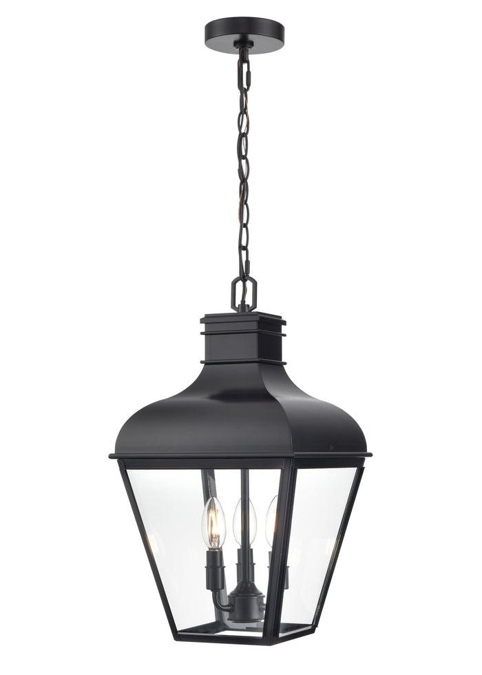 19.75'' Edenton Matte Black 3 Light Hanging Pendant