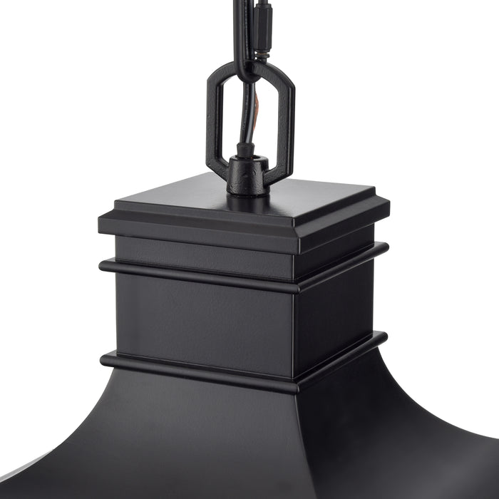 19.75'' Edenton Matte Black 3 Light Hanging Pendant