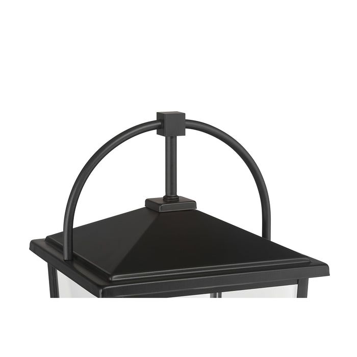 19.75'' Strathden Powder Coated Black 2 Light Post Lantern
