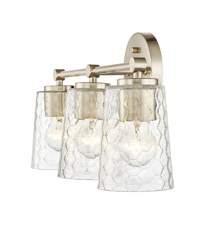 20'' Ashli Modern Gold 3 Light Bath Vanity