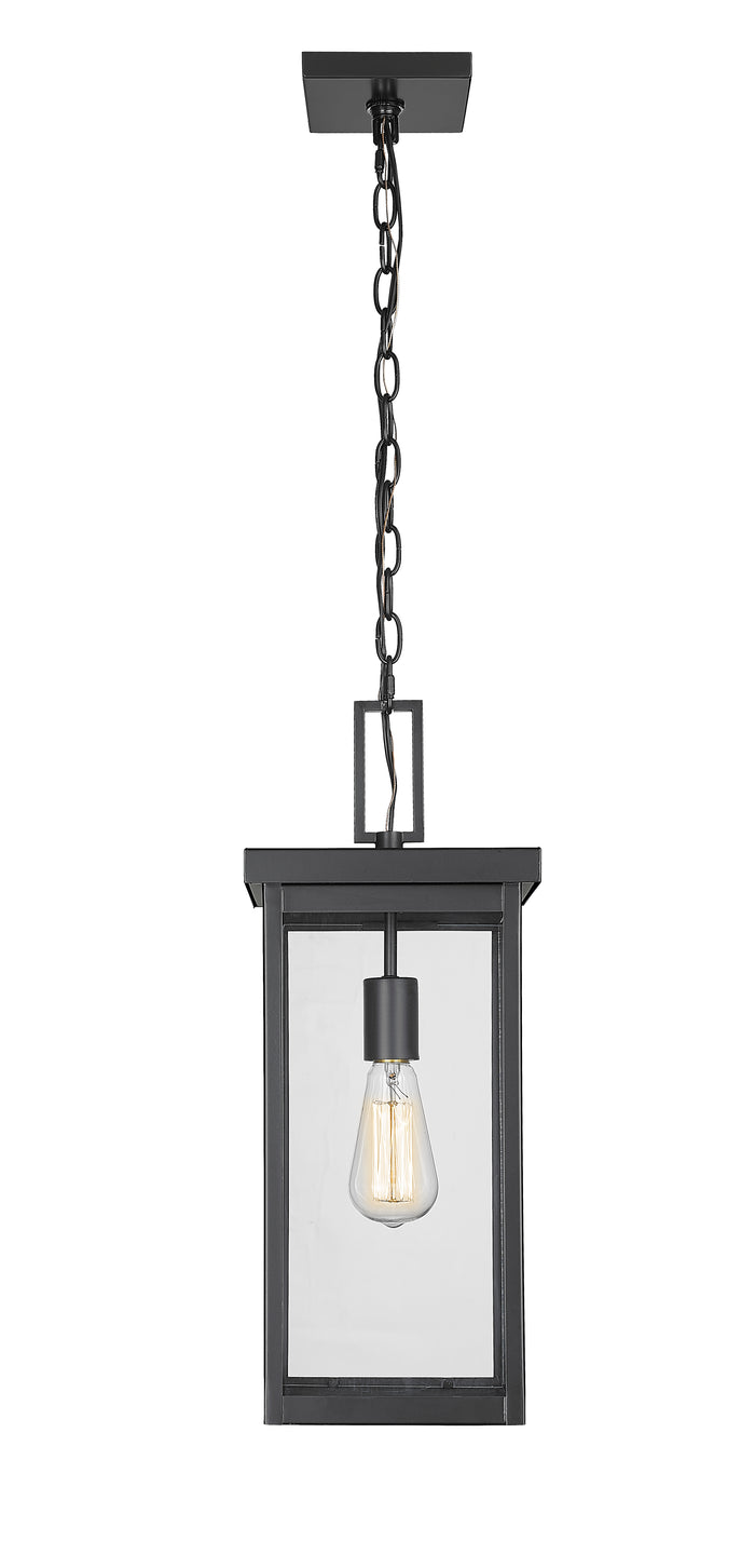 20'' Barkeley Powder Coated Black 1 Light Hanging Lantern