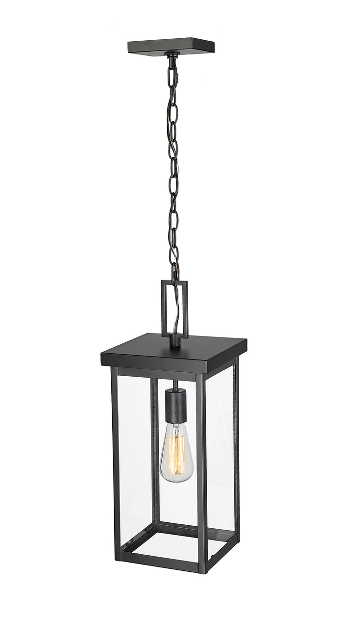 20'' Barkeley Powder Coated Black 1 Light Hanging Lantern