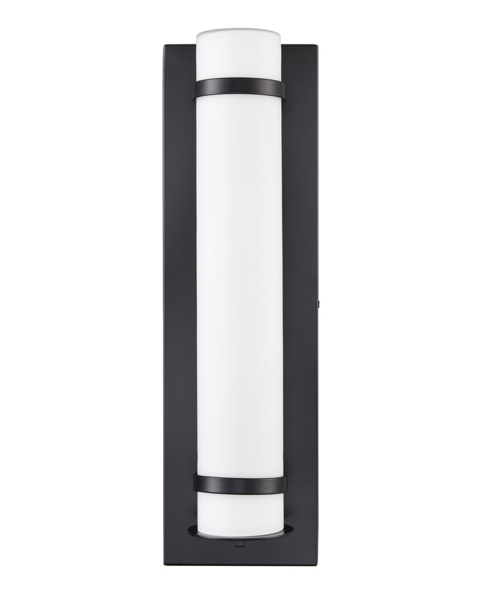 20-inch Powder Coated Black Outdoor Wall Sconce Wet Rated