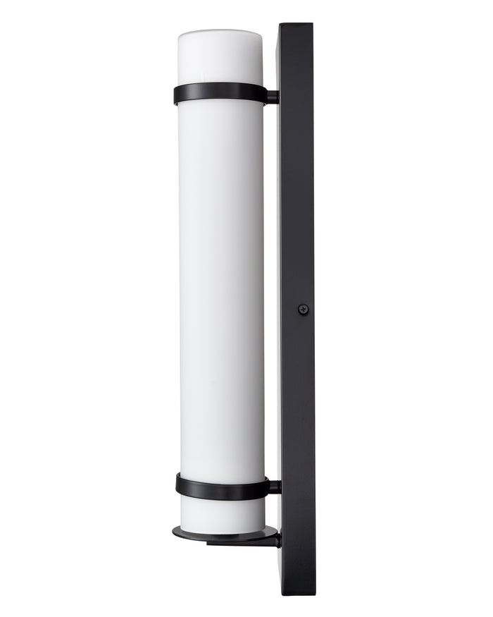 20-inch Powder Coated Black Outdoor Wall Sconce Wet Rated