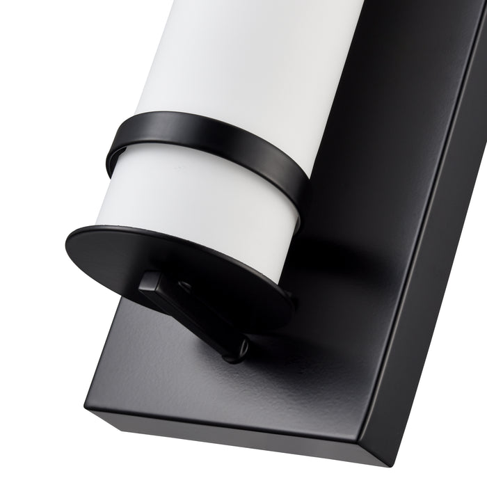 20-inch Powder Coated Black Outdoor Wall Sconce Wet Rated