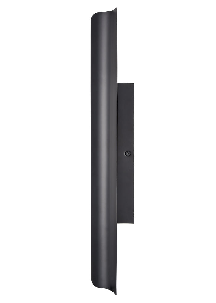 20-inch Powder Coated Black Outdoor Wall Sconce