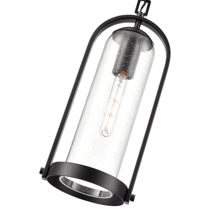 20'' Luxio Powder Coated Black 1 Light Hanging Lantern