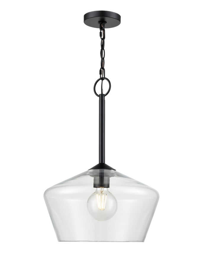 20'' Morbelle Matte Black 1 Light Pendant