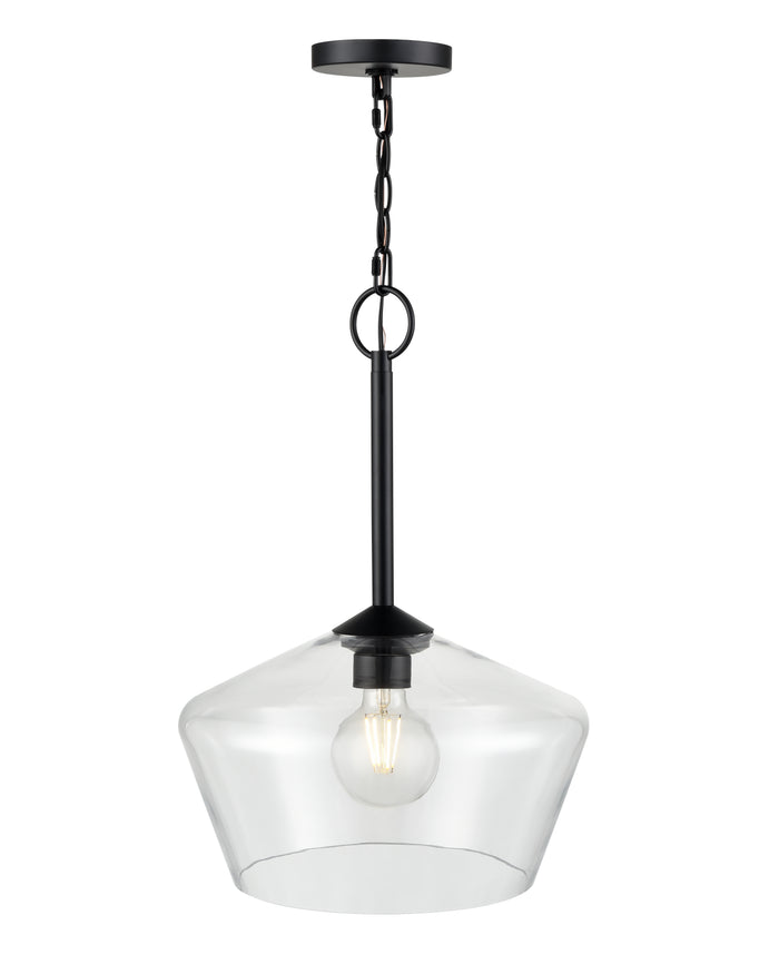 20'' Morbelle Matte Black 1 Light Pendant