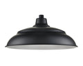 20'' Satin Black Aluminum R Series Aluminum Warehouse Shade