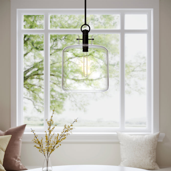 20.2'' Hayloft Matte Black 1 Light Pendant