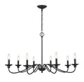 20.5'' Delvona Matte Black 8 Light Chandelier