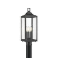 20.5'' Halston Powder Coated Black 3 Light Post Lantern