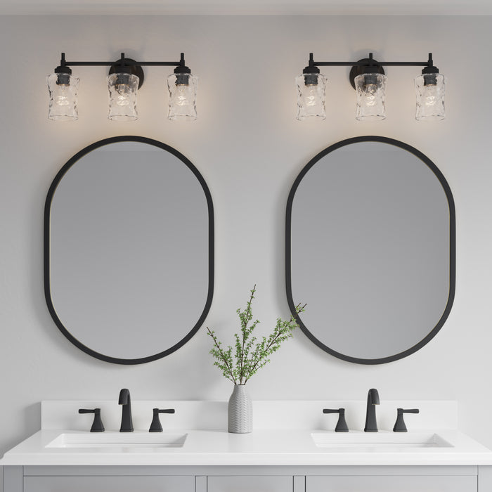 21'' Clarvyn Matte Black 3 Light Bath Vanity