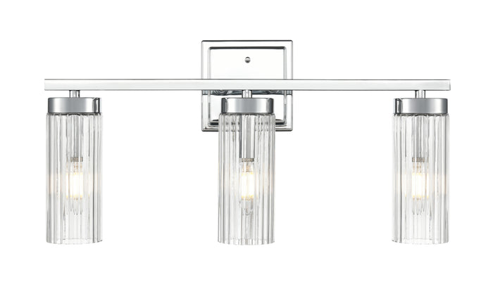 21'' Iversen Polished Chrome 3 Light Bath Vanity