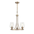 21.5'' Ashford Modern Gold 3 Light Chandelier