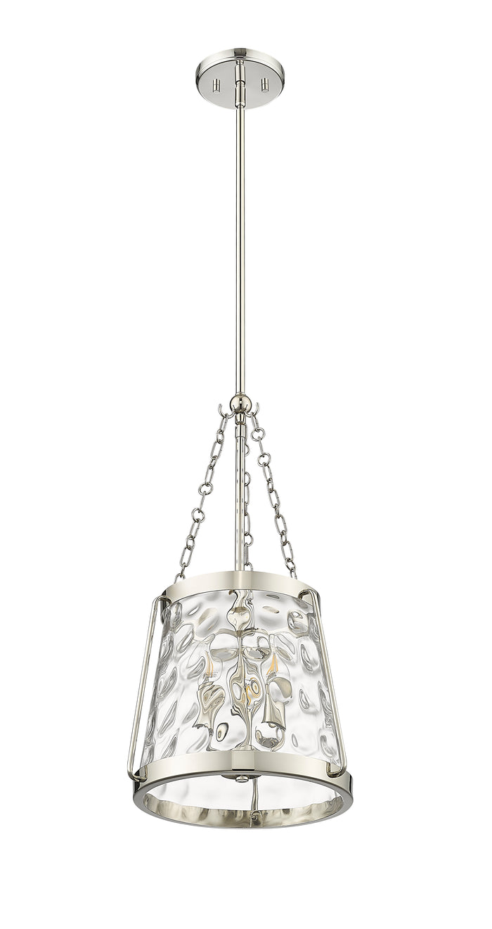21.63'' Adabella Polished Nickel 3 Light Pendant