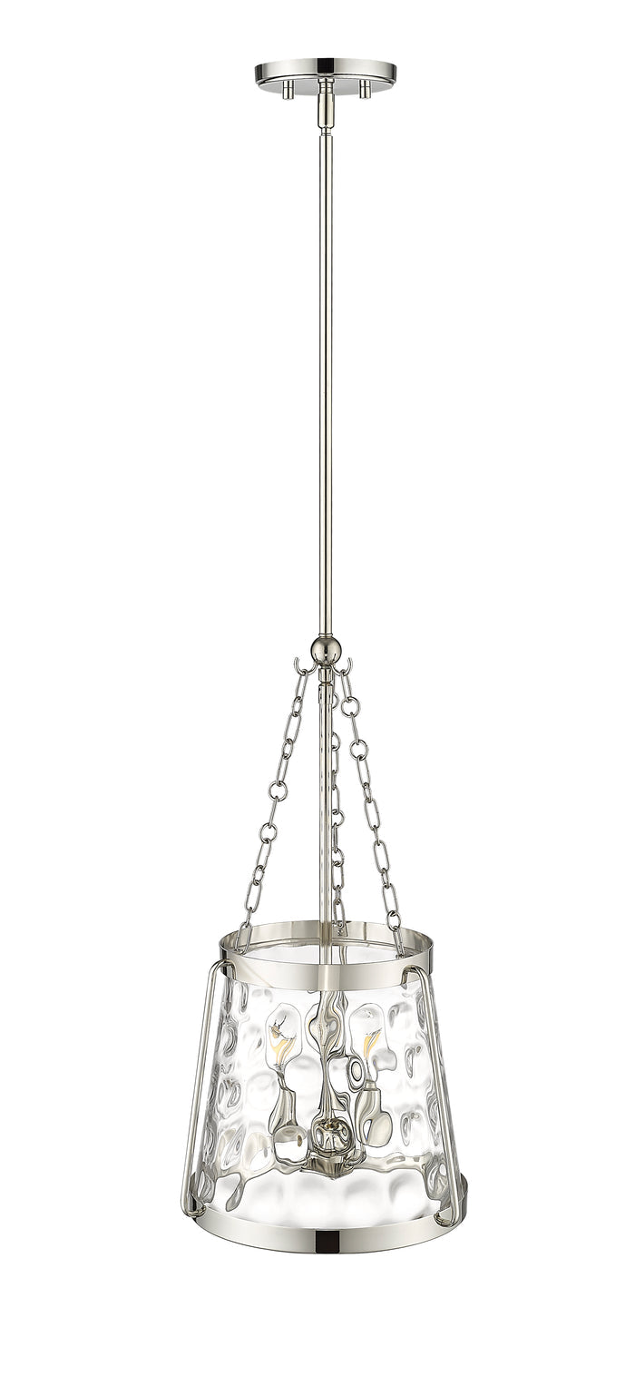 21.63'' Adabella Polished Nickel 3 Light Pendant