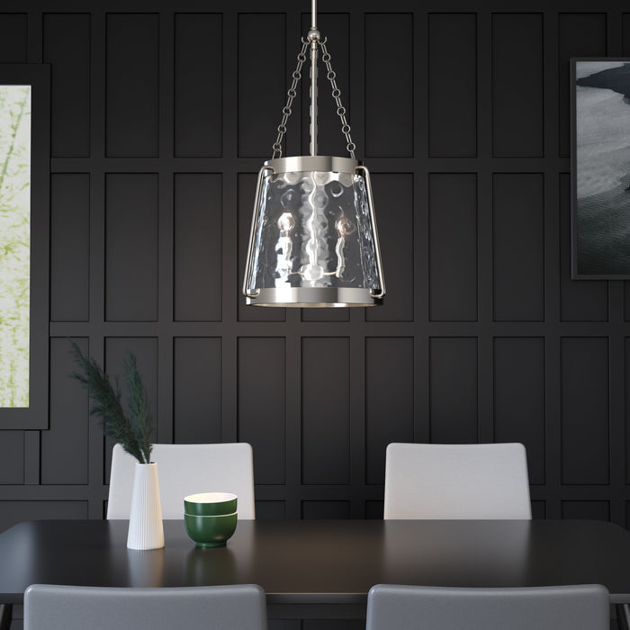 21.63'' Adabella Polished Nickel 3 Light Pendant