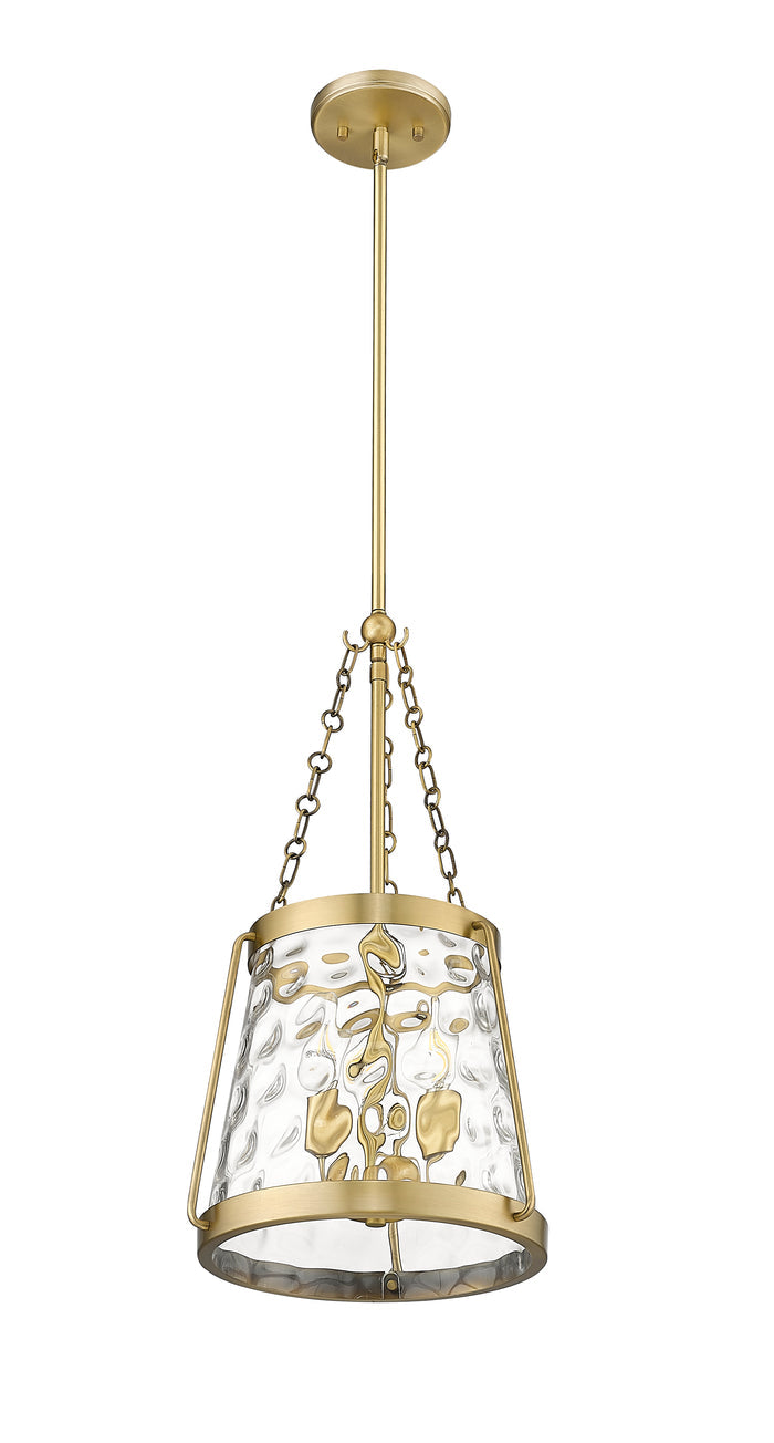 21.63'' Adabella Vintage Brass 3 Light Pendant