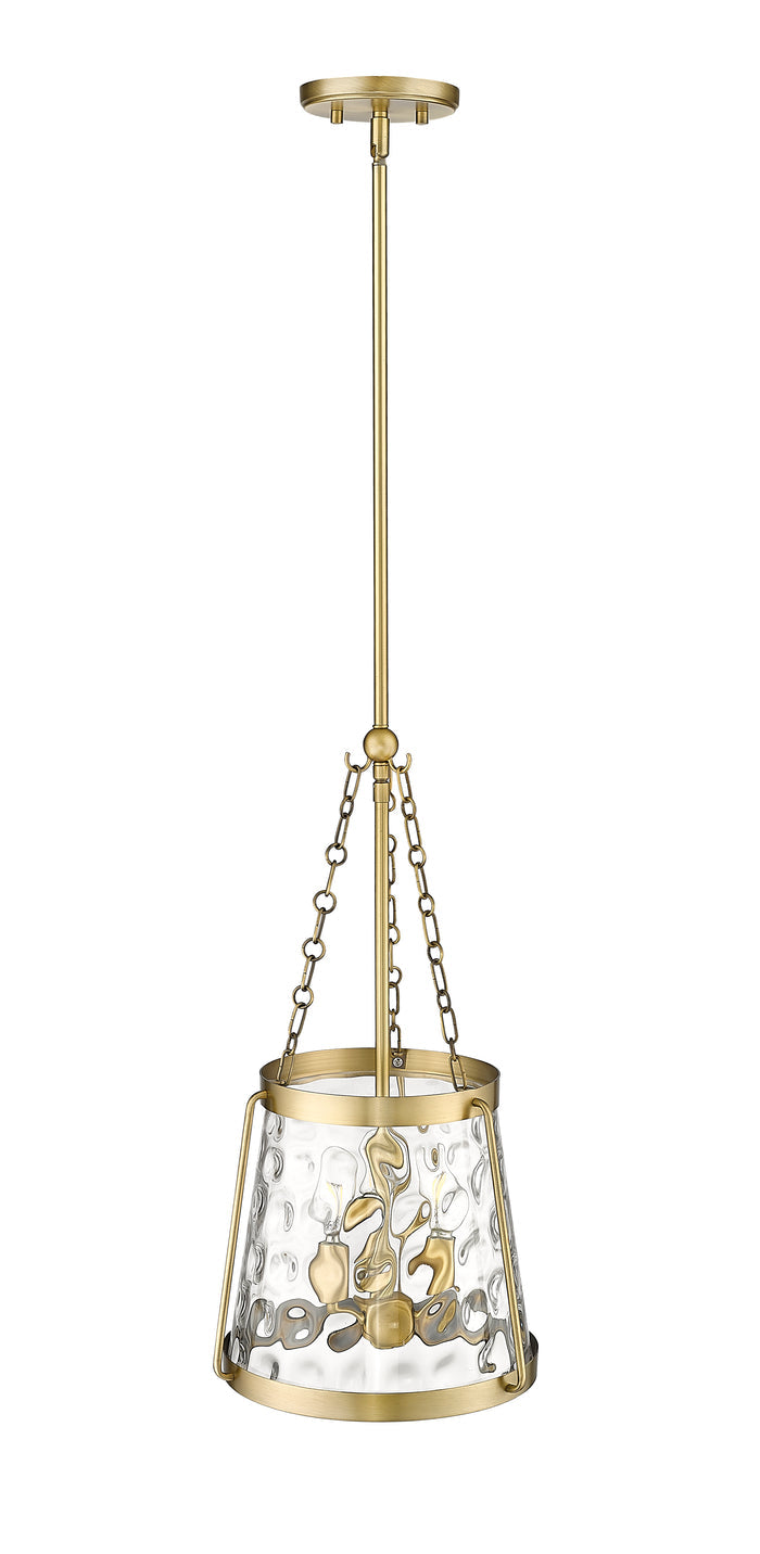 21.63'' Adabella Vintage Brass 3 Light Pendant