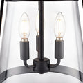21.75'' Adabella Matte Black 3 Light Pendant