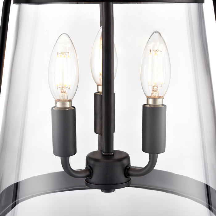 21.75'' Adabella Matte Black 3 Light Pendant