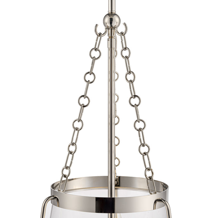 21.75'' Adabella Polished Nickel 3 Light Pendant