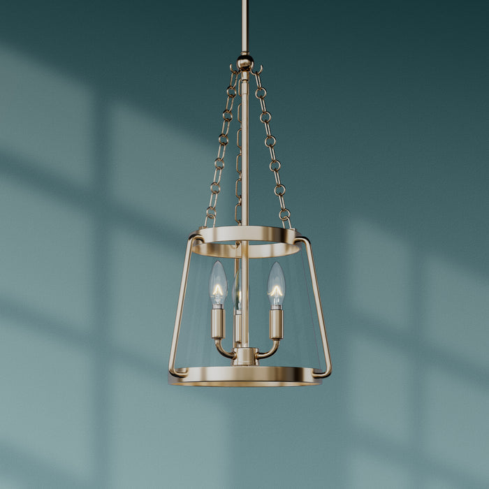 21.75'' Adabella Vintage Brass 3 Light Pendant