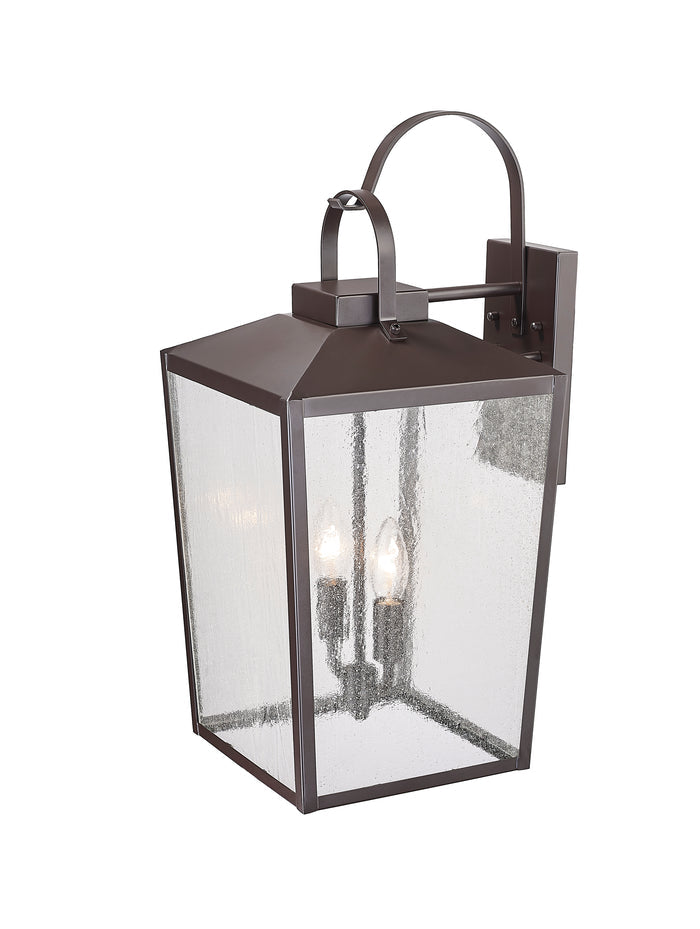 21.75-inch Devens Powder Coated Bronze 2-Light Outdoor Wall Sconce