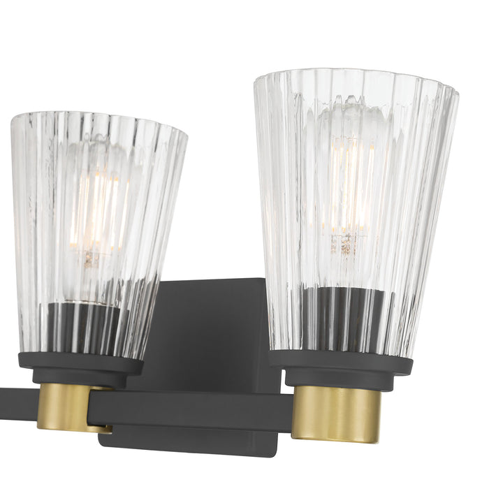 21.75'' Lustria Matte Black 3 Light Bath Vanity