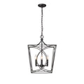 21.9'' Tracy Matte Black 4 Light Pendant
