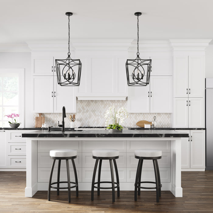 21.9'' Tracy Matte Black 4 Light Pendant