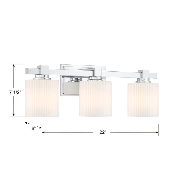 22'' Abelson Chrome 3 Light Bath Vanity