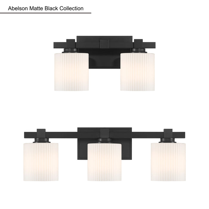 22'' Abelson Matte Black 3 Light Bath Vanity