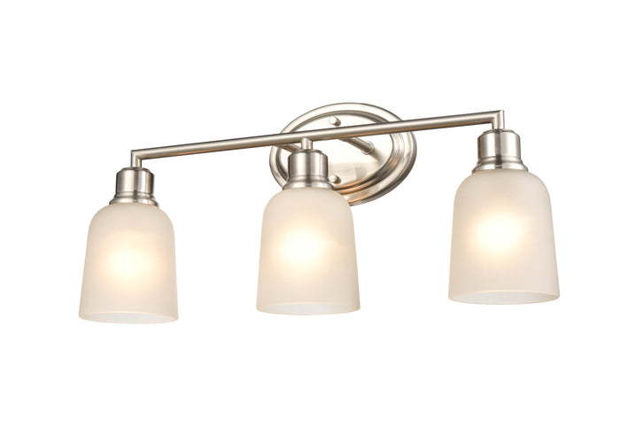 22'' Amberle Brushed Nickel 3 Light Bath Vanity